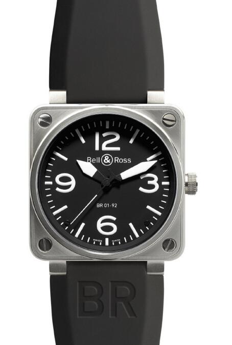 Fashion Bell and ross BR 01-92 BLACK DIAL watch replica